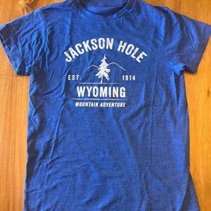 Blue Jackson Hole Wyoming T-Shirt
